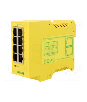 SW-508 Switch Ethernet; unmanaged; Number of ports: 8; 5÷30VDC; RJ45; SW 7YTs7ubP2nz5S-xnAf2aOBdng0PGCiXUZFV37PijaBo