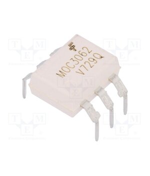 MOC3062TVM Optotriac; 4.17kV; triac; DIP6; Ch: 1; MOC3062M; 0.6kV/μs mQ3bnt73SdYh_t6kF9yVRUyDkmTJTVmx4DbXtJcj_W8