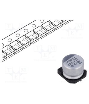 CM1C227M0806BVR Capacitor: electrolytic; SMD; 220uF; 16VDC; Ø8x6.2mm; ±20%; 3000h IXdgRU7j41ZoeHXASpr_dBg8N8OysCBZTtSfPAMmw1s