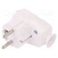 AWA-Ł BI Connector: AC supply; male; plug; 2P+PE; 250VAC; 16A; white; PIN: 3 h7xscowd9eAD4bk8e_4P_e1lkg3cGBIerxk1EPr9UTY