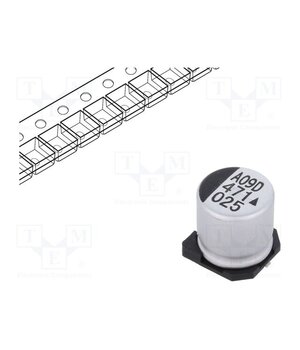 AEA1010471M025R Capacitor: electrolytic; SMD; 470uF; 25VDC; Ø10x10mm; 5000h; AEA NqBss6FBTNARDTPhQ4FsFMPG10opoxqIlCArqP6b5Ds