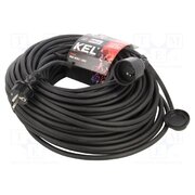 W-97350 Extension lead; 3G2.5mm2; 50m; rubber; black; Sockets no: 1; 16A eKqzQPL6MEg5YwO2qRivOd05J8PlsEyukbHNBXOFQUg