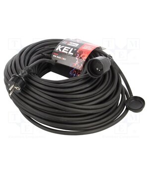 W-97350 Extension lead; 3G2.5mm2; 50m; rubber; black; Sockets no: 1; 16A eKqzQPL6MEg5YwO2qRivOd05J8PlsEyukbHNBXOFQUg