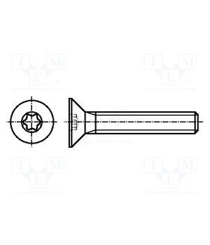 3183904 Screw; M3x6; Head: countersunk; Torx®; TX10; ISO 14581 lUzT6ebA6vExqvDCAqc7BHCXmPkZfQOvU2M7OZpQ4Zc