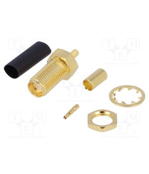 SMA6411A4-3GT50G-5-50 Connector: SMA; socket; female; straight; 50Ω; crimped; PTFE; 375V gF97KbaFexSaYbP4-fT1xbgXHt9slMj0G-q7miZf7jo