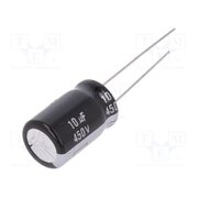 EEUEB2W100 Capacitor: electrolytic; THT; 10uF; 450VDC; Ø12.5x20mm; Pitch: 5mm 5-h__fvkWGrLmTKQsgtety8OzVc8XtPo955A9JX2Eu4