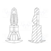 8G820V41456 Assembly stud; polyamide 66; L: 4.8mm; latch/latch; black; UL94V-2 GxXd7EutgZX0WLaSFWBX2Sb9GuojfTxjKvo8mDp-4PQ