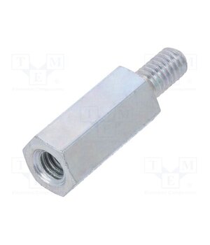 226X15 Screwed spacer sleeve; 15mm; Int.thread: M4; Ext.thread: M4; steel 9g8Swhyrvd-cOFky39e_WjKOEnPYkxih3L6w5lG7rbk