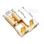 ANTGALIS LAIDUI lizdas 4.8x0.8mm neizoliuotas kampu geltonas CAD05KG.jpg