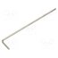 SS324-1.5 Wrench; hex key,spherical; HEX 1.5mm; Overall len: 80mm; long 1dMzOQg4hoD2gEWibzT95cwVV9DLUGVpwa8RkY1EF90