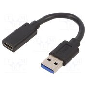 A-USB3-AMCF-01 Adapter; USB 3.1; USB A plug,USB C socket; 0.1m; black PAel79Jv6pWhCVA5MCw1N8MEJgiOEsYPpaYTqc4qH90