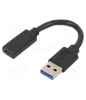 A-USB3-AMCF-01 Adapter; USB 3.1; USB A plug,USB C socket; 0.1m; black PAel79Jv6pWhCVA5MCw1N8MEJgiOEsYPpaYTqc4qH90