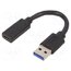 A-USB3-AMCF-01 Adapter; USB 3.1; USB A plug,USB C socket; 0.1m; black PAel79Jv6pWhCVA5MCw1N8MEJgiOEsYPpaYTqc4qH90