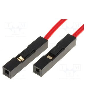 CAB/AR Connection cable; PIN: 1; red; 10pcs; 250mm jYTolIAjDdG-gMsfz8eiio6C17cG7cUsdROmNwBB9To