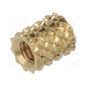 017M2.5 Threaded insert; brass; M2,5; BN 37868; L: 4.72mm; for plastic kAUC4zAH9B2334b7-cLpkwioc9TpZpmTSRNs1kd8gNU