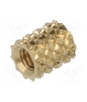 017M2.5 Threaded insert; brass; M2,5; BN 37868; L: 4.72mm; for plastic kAUC4zAH9B2334b7-cLpkwioc9TpZpmTSRNs1kd8gNU