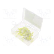 OKLEDT3100Y5 Diode: LED-kit; THT; 3mm; 100pcs; yellow; 1.8÷2.4VDC; plastic box Vn2Pz4ppR9eHD3ndr2UxpGDpnneEkKjLeqMh0qzC8L8