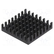 658-25ABT3 Heatsink: extruded; grilled; BGA; black; L: 27.9mm; W: 27.9mm; 658 2pyHzJdLD-hAZQvOzVy_NIAQ1kapLFz8okDKQlL9MmM