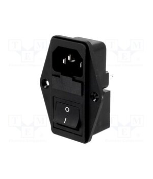 4304.6087 Connector: AC supply; socket; male; 10A; 250VAC; C14 (E),C18; 6765 KOZ74S-3ig9FCJG85GMa7nlVa0LW7cqL6FL2LOIk1TM