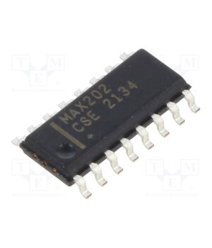 MAX202CSE+T IC: interface; transceiver; full duplex,RS232; 120kbps; SO16 qM14_8ZI4TVPeSvE2z_4Z9kUt1kRoXE3A1XsWCB1YYA
