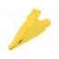 66.9575-24 Crocodile clip; 32A; 1kVDC; yellow; Grip capac: max.30mm _JaTDpEvzRtq0JElx9CwY57QrOveV8rqBVHaS6vl2CI