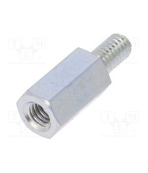 226X12 Screwed spacer sleeve; 12mm; Int.thread: M4; Ext.thread: M4; steel oc7MPj9mPaayGTbHgFuZq25nI4IgdXLh-OfXCchYA2w