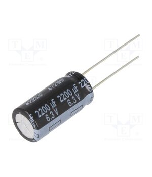 EEUFR0J222 Capacitor: electrolytic; low ESR; THT; 2200uF; 6.3VDC; Ø10x20mm 97F0UyUhvV9ganpe1EqkpUTqPmX8RseS8ONF73erRqs