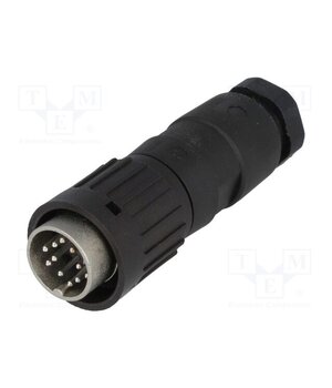 T3624502U Connector: DIN; plug; male; C091B; PIN: 12; straight; for cable; 150V yK5Byy2ZkS2WpUFtpti8vugAWMNolsmCIgiOsZVri-o