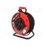 M01904 Extension lead; 3x1.5mm2; reel; Sockets: 4; rubber; black; 50m; 16A 3M9wC72URZn2aiyJHiu1f1Y9zW7RD2XarOyjBPbkEyI
