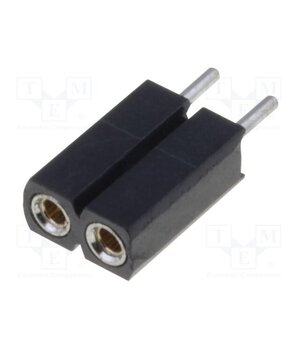 DS1002-03-1*2131 Connector: pin strips; socket; female; PIN: 2; straight; THT; 2.54mm BJaPX2uit-7A_lW9mjOyKV2w7CzQkjmprGEr2FYg24E