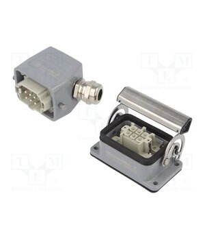1027650000 Connector: HDC; male + female; HE; PIN: 6; 24A; 500V; 6+PE; size 3 YyI8An6Phyv6VmQ-Ss_5L8c8cYUMJerZootOPX6SC9A