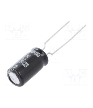 EEUEB1J101B Capacitor: electrolytic; THT; 100uF; 63VDC; Ø8x15mm; Pitch: 3.5mm ekqq-bjLFi5QiZvOu4Hs7TvTrZs9AUpWc5AFP5xthIo