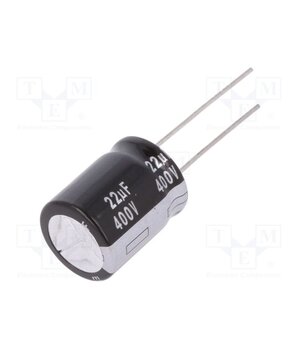 EEUEB2G220S Capacitor: electrolytic; THT; 22uF; 400VDC; Ø16x20mm; Pitch: 7.5mm LWojj5-1ro27e0zqePlxSxLnNQmSKSskFZkfoSS-TA8