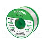 811009 Tin; lead free; Sn99,3Cu0,7; 1mm; 250g; reel; 2.5%; Flux: SW33 Ws3sEolTHnHiKbXtdTG7AqncdKGoOo571ZRS83Mhi8I