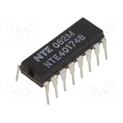 NTE40174B IC: digital; D flip-flop; Ch: 6; CMOS; THT; DIP16; 120uA GR1GOR2uuOtZvoUl27zW-EQRRzBWAr_-k7g9VzxeS68