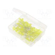 OKLEDT5100Y5 Diode: LED-kit; THT; 5mm; 100pcs; yellow; 1.8÷2.4VDC; plastic box NWlNkjJMcCuAr3YzSCzzx45_he7bv-snn0L8Gcj3970