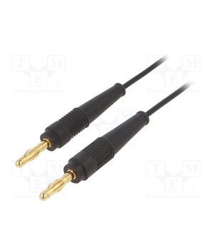 64.1025-15021 Test lead; 60VDC; 30VAC; 19A; banana plug 4mm,both sides; black gXzrVy5JjeVmiF1IZlgtmH_F5qtI7fGgkNN3xP2KoSI