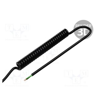 SPT00052C Wire: coiled; 3x0.15mm2; unshielded; PUR; black; 300V; 0.3m; 1.2m cIwzCdLZ0W7ij4rwyJk7yj9RT08NZyliyuXacmEx2CY