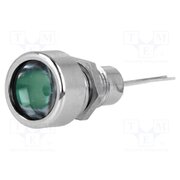 SDML082 Indicator: LED; flat; green; Ø8.2mm; IP67; for PCB; brass; ØLED: 5mm iajCwHrRpUTIVzYN_m0HLQLzQfs9WuGZ_HJozTmxe6U