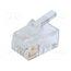 MHRJ114P4CF Connector: RJ11; plug; PIN: 4; 4p4c; for cable; IDC,crimped nHMR5iIGIiKDrT0W_XxKV8-9R3vLFWHflaJ3reYwXQY