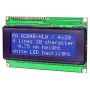 EA W204B-NLW Display: LCD; alphanumeric; STN Negative; 20x4; blue; 98x60mm; LED 17vH8MyDZMwhPuX6pKmTUiQUXjLqlsXuEqbS_fHtezA