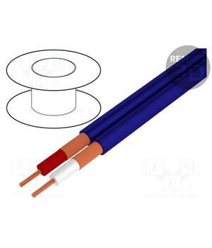 C121 BLUE Wire: microphone cable; 2x0.25mm2; blue; OFC; -15÷70°C gSXpOa4MqV9XUUhQkBfDEMzqA5s6UCIIqELph9aS8Gc