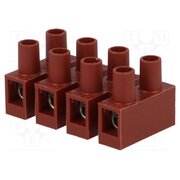 BM 93FS4 Connector: terminal block; 400V; with wire protector; brown; 4mm2 E5iF-Pu17jKMokH5OQgpOQkp309wacgbIkHbGiTTW68