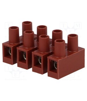 BM 93FS4 Connector: terminal block; 400V; with wire protector; brown; 4mm2 E5iF-Pu17jKMokH5OQgpOQkp309wacgbIkHbGiTTW68