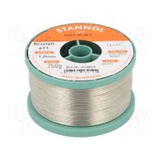 813019 Tin; lead free; Sn99,3Cu0,7; 1mm; 250g; reel; 2.5%; Flux: SW26 Ry0YHoHA1qIJ3bZjNiI3V9VQAuld3WPXhq4Aezx3t3w