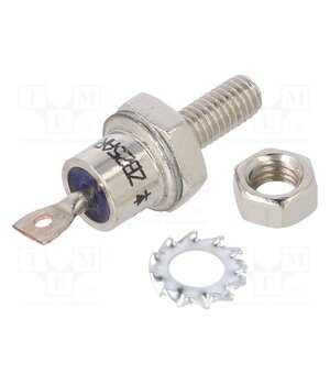ZB25AR 1200V Diode: rectifying; 1.2kV; 25A; cathode to stud; DO5; M5; screw type Y5H-TGIqls92-GS-wa4WvWjcpYisfgIzotde9Gr01dQ