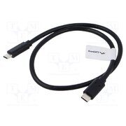 CA-CMCM-32CU-0005-BK Cable; USB 3.1; USB C plug,both sides; gold-plated; 0.5m; black cM6TPfPEVGfjYXSNmyd_DzKsi8MULWMeZZIJ3Dj3PKc