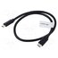 CA-CMCM-32CU-0005-BK Cable; USB 3.1; USB C plug,both sides; gold-plated; 0.5m; black cM6TPfPEVGfjYXSNmyd_DzKsi8MULWMeZZIJ3Dj3PKc