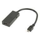 KABELIS / ADAPTERIS MHL mob. telef. micro USB į HDMI,  0.2m