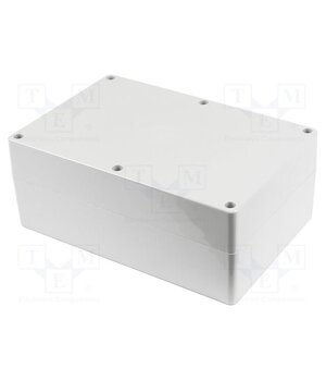 1554XA2GY Enclosure: multipurpose; X: 200mm; Y: 300mm; Z: 120mm; 1554; grey S4h7B8qUFnwZrxqEnJNeLNX8T4z71NYizr2fyFbafDY